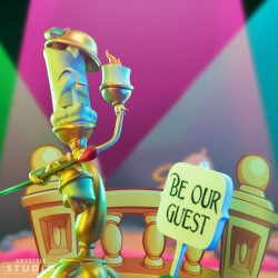 Abysse Disney Figure Lumiere - Thumbnail