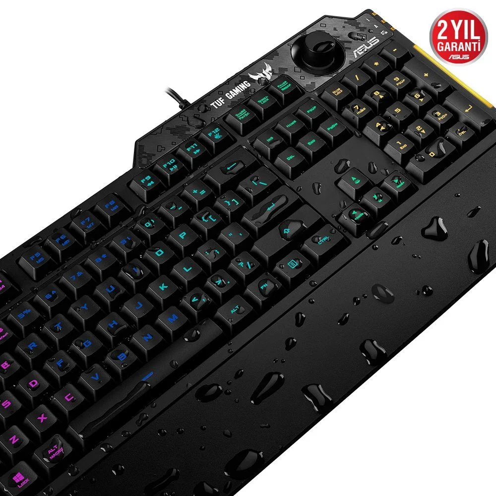 Asus TUF Gaming K1 Mekanik Hisli Kablolu Gaming Klavye 90MP01X0-BKYA00 - Thumbnail
