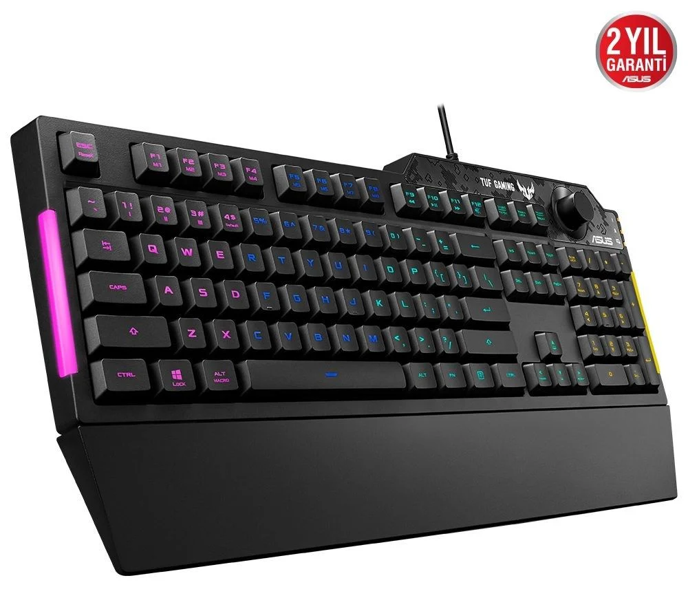 Asus TUF Gaming K1 Mekanik Hisli Kablolu Gaming Klavye 90MP01X0-BKYA00 - Thumbnail