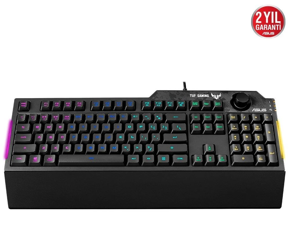 Asus TUF Gaming K1 Mekanik Hisli Kablolu Gaming Klavye 90MP01X0-BKYA00 - Thumbnail