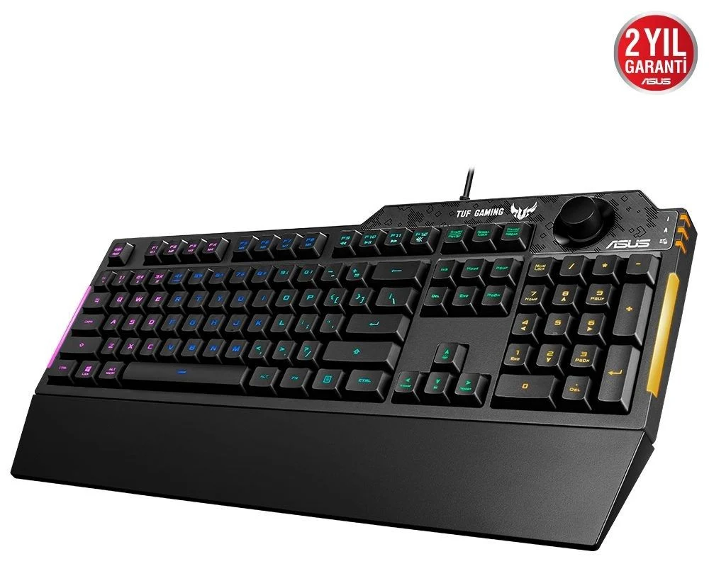 Asus TUF Gaming K1 Mekanik Hisli Kablolu Gaming Klavye 90MP01X0-BKYA00 - Thumbnail