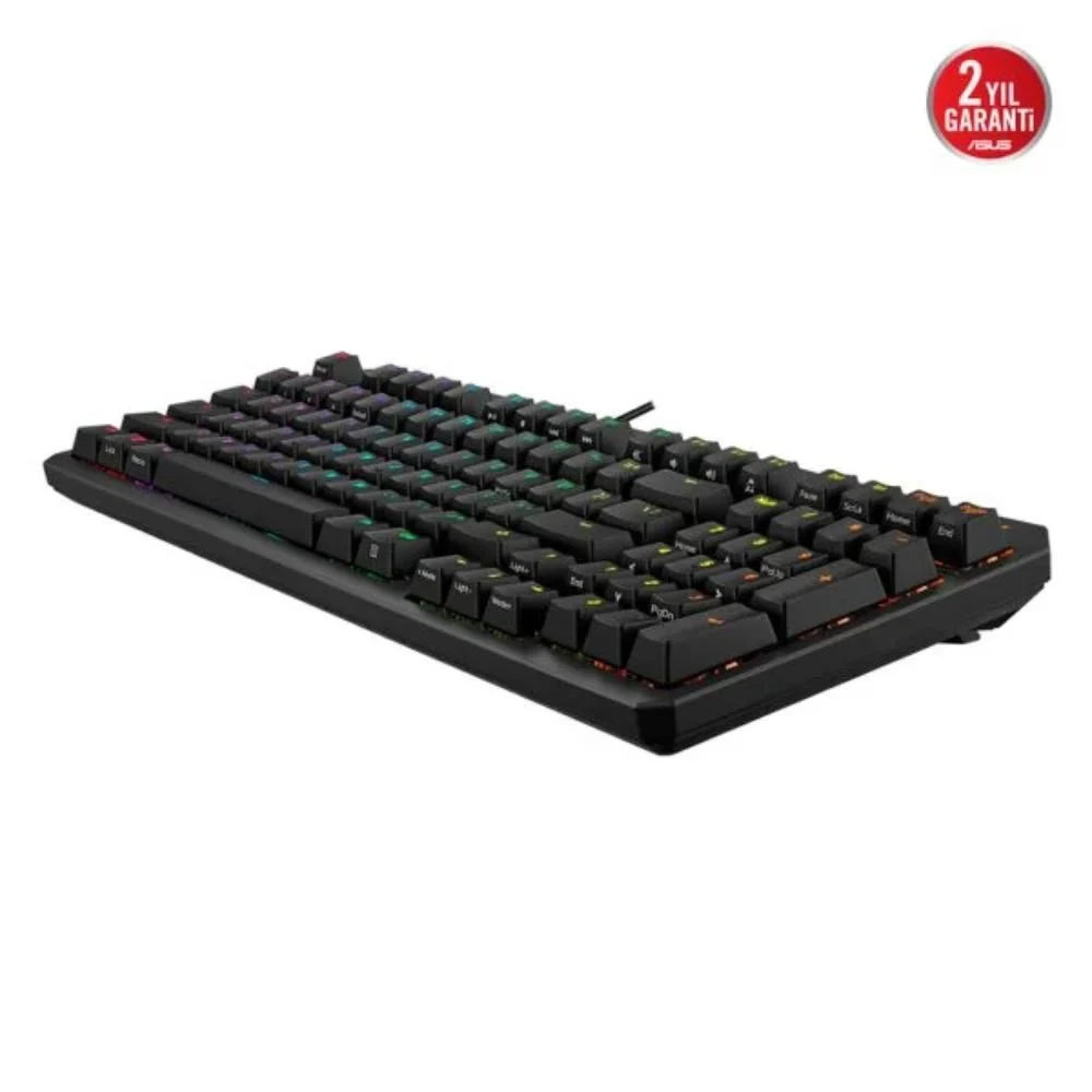Asus TUF Gaming K3 GEN II Siyah Red Switch RGB Optik Mekanik Gaming Klavye 90MP0390-BKYA00 - Thumbnail