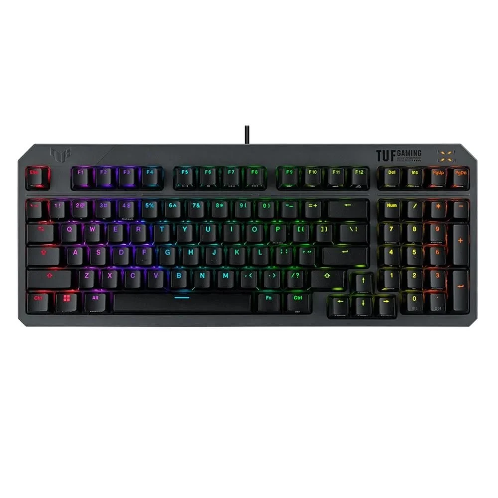 Asus TUF Gaming K3 GEN II Siyah Red Switch RGB Optik Mekanik Gaming Klavye 90MP0390-BKYA00 - Thumbnail