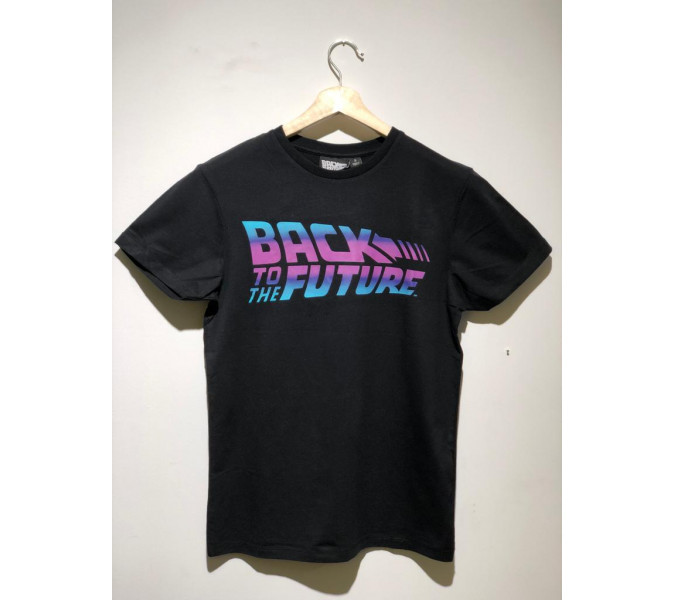 Back To The Future Siyah T-Shirt Medium