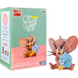 Banpresto - Banpresto Tom and Jerry Fluffy Puffy Yummy Yummy World Vol 1 Jerry 5 cm Figür