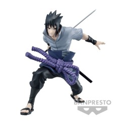 BANPRESTO VIBRATION STARS NARUTO SHIPPUDEN UCHIHA SASUKA 13 CM STATUE - Thumbnail