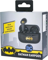 Batman Kablosuz Kulaklık Earpods Lisanslı Şarj Kutulu Siyah - Thumbnail
