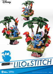Beast Kingdom Disney Lilo and Stitch PVC Statue - Thumbnail