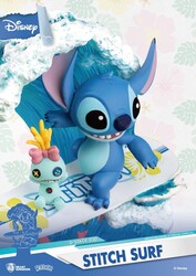 Beast Kingdom Disney Lilo and Stitch Stitch Surf PVC Statue - Thumbnail