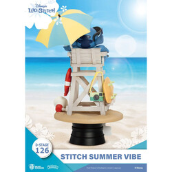 Beast Kingdom Disney Lilo and Stitch Summer Vibe PVC Statue - Thumbnail