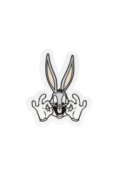 Buggs Bunny Ve Yosemite Sam Özel Kesim Sticker Seti - Thumbnail