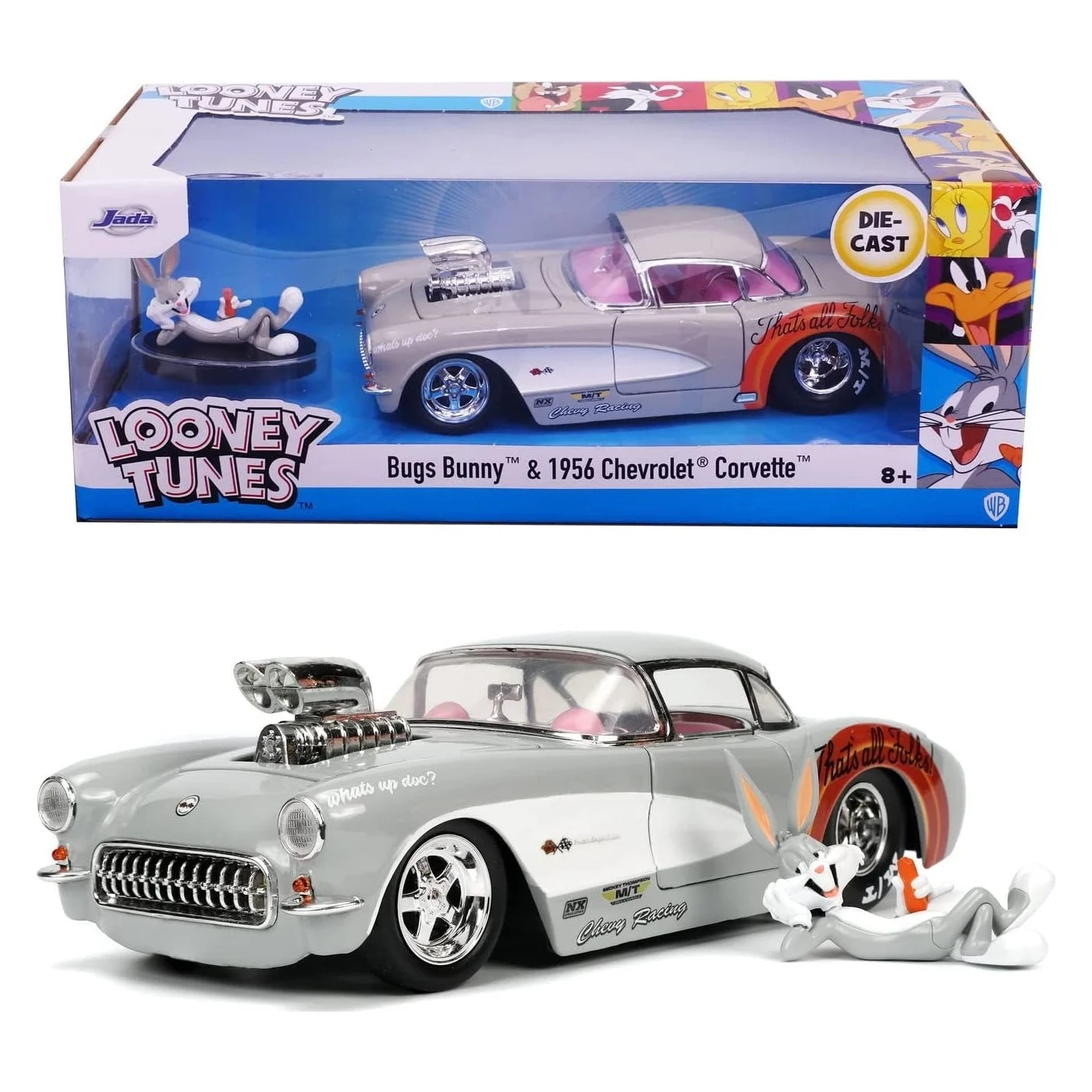 Jada Toys Bugs Bunny 1957 Corvette 1 24 - Thumbnail