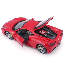 Burago Ferrari 458 Italia Kırmızı Model Araba - Thumbnail