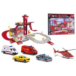 Majorette - Creatix Rescue Station+5 Vehicles