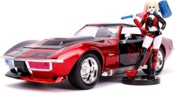 Jada Toys DC Universe Harley Quinn 1969 Chevy Corvette 1 24 - Thumbnail