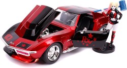 Jada Toys DC Universe Harley Quinn 1969 Chevy Corvette 1 24 - Thumbnail