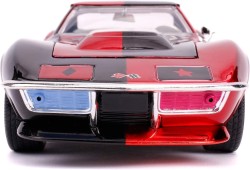 Jada Toys DC Universe Harley Quinn 1969 Chevy Corvette 1 24 - Thumbnail