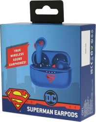 DC Universe Superman Kablosuz Kulaklık Earpods Lisanslı Şarj Kutulu - Thumbnail