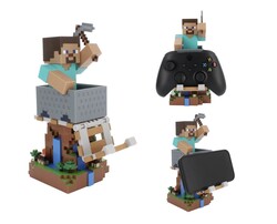 Cable Guy Minecraft Steve Phone and Gamepad Holder - Thumbnail
