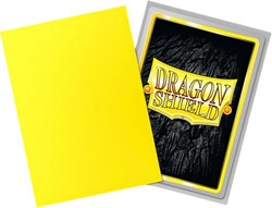 Dragon Shield 100 Matte Dual Sleeves Yellow and Silver - Thumbnail