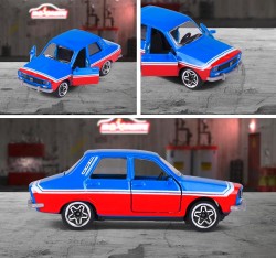 MAJORETTE RENAULT RACING CARS BLUE AND RED - Thumbnail