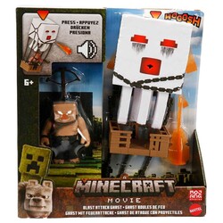 mattel - Mattel Minecraft Movie Blast Attack Ghast Aksiyon Figür Seti