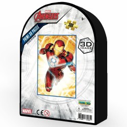 PRIME 3D MARVEL IRON MAN 300 PARCA METAL KUTU PUZZLE - Thumbnail