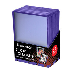 Ultra Pro - Ultra Pro 7.5 x 10 cm Purple Border 25'li Toploader