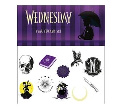 Sihir Dükkanı - Wednesday Korku Stiker Seti