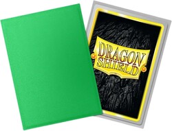 Dragon Shield 100 Matte Dual Sleeves Apple Green and Silver - Thumbnail