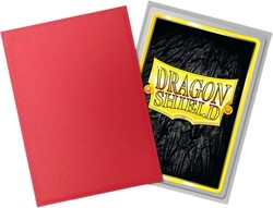 Dragon Shield 100 Matte Dual Sleeves Crimson and Silver - Thumbnail