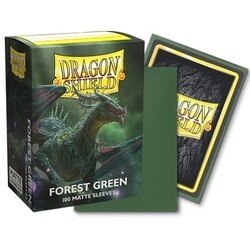 Dragon Shield - Dragon Shield 100 Matte Dual Sleeves Forest Green