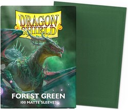 Dragon Shield 100 Matte Dual Sleeves Forest Green - Thumbnail