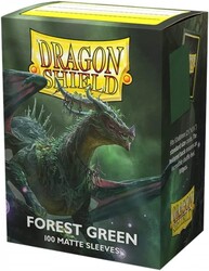 Dragon Shield 100 Matte Dual Sleeves Forest Green - Thumbnail