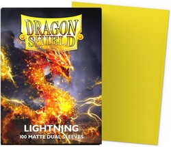 Dragon Shield 100 Matte Dual Sleeves Lightning - Thumbnail