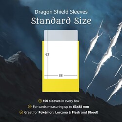 Dragon Shield 100 Matte Dual Sleeves Lightning - Thumbnail