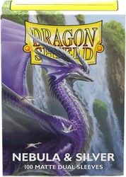 Dragon Shield 100 Matte Dual Sleeves Nebula and Silver - Thumbnail