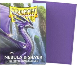 Dragon Shield 100 Matte Dual Sleeves Nebula and Silver - Thumbnail