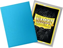 Dragon Shield 100 Matte Dual Sleeves Sky Blue and Silver - Thumbnail
