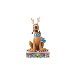 Enesco Disney Dashing Rein Dog Pluto Figür - Thumbnail