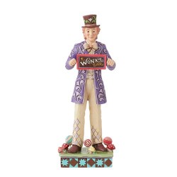 Enesco - Enesco Disney I Have Got a Golden Ticket Wonka with Chocolate Bar Figür