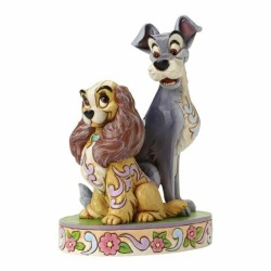 Enesco Disney Lady and Tramp 60th Anniversary Opposites Attract Figurine