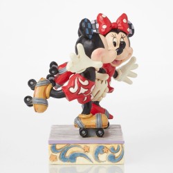 Enesco Disney Mickey and Minnie A Sweet Skate Figür - Thumbnail