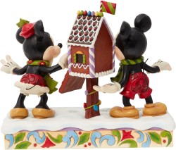 Enesco Disney Mickey and Minnie Posting Christmas Letter Figurine - Thumbnail