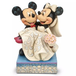 Enesco Disney Mickey and Minnie Wedding Congratulations Figurine - Thumbnail