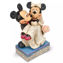 Enesco Disney Mickey and Minnie Wedding Congratulations Figurine - Thumbnail