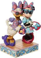 Enesco Disney Minnie and Daisy Fashionable Friends Figurine - Thumbnail
