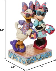 Enesco Disney Minnie and Daisy Fashionable Friends Figurine - Thumbnail