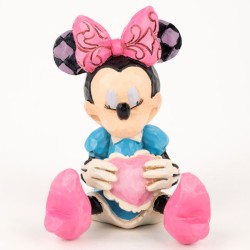 Enesco Disney Minnie Mouse with Heart Mini Figurine - Thumbnail