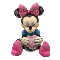 Enesco Disney Minnie Mouse with Heart Mini Figurine - Thumbnail